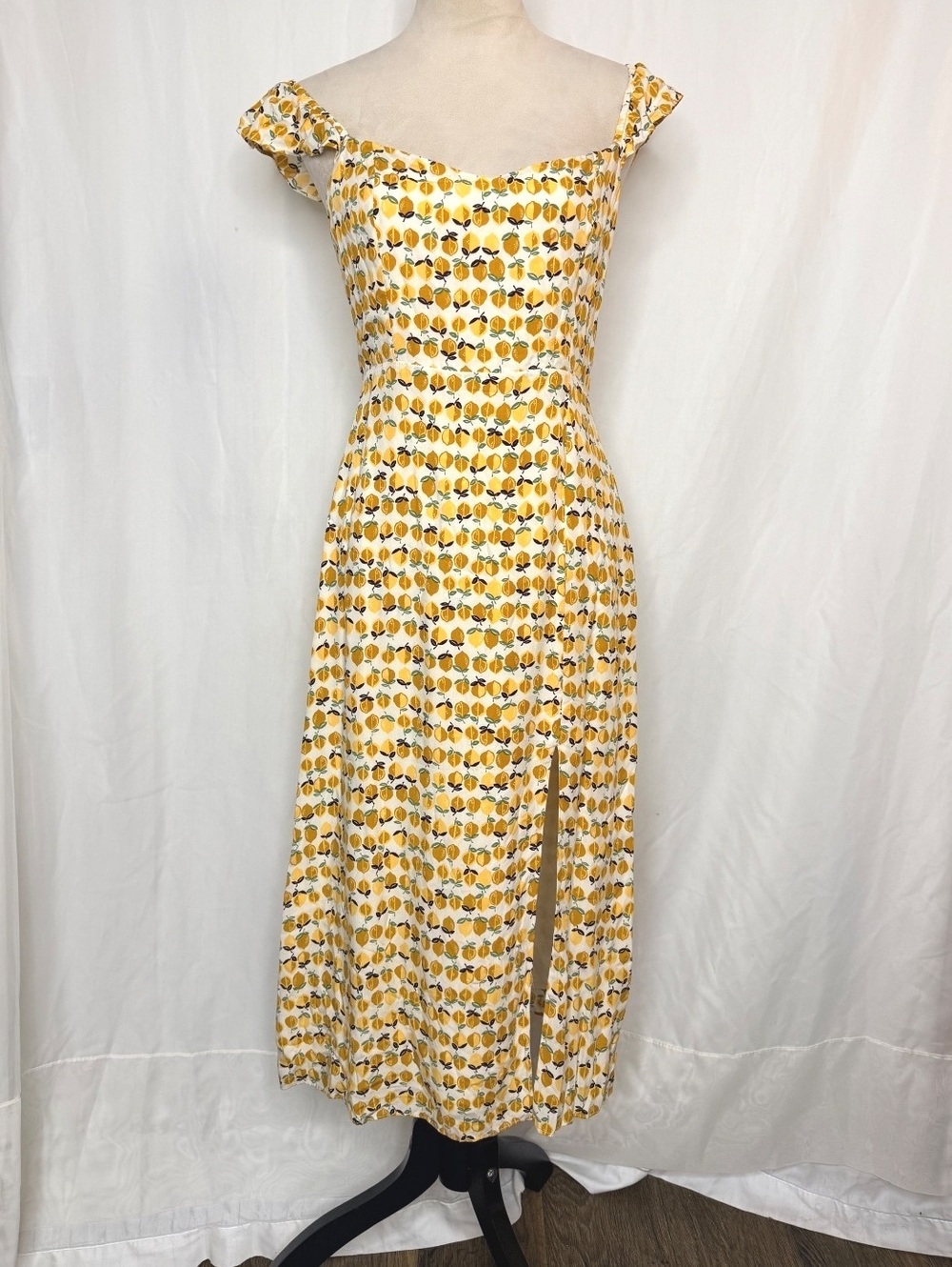 Anthropologie En Elly Lemon Printed Midi Dress
